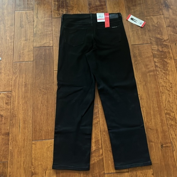 NWT Calvin Klein Jeans Black Straight Jeans Size 8 - Picture 12 of 13